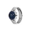 Calvin Klein Stylish Series Quartz Watch Stainless Steel Band 44Mm Blue Dial Multifunction Chronograph Three Eyes Men watches Silver 25200063