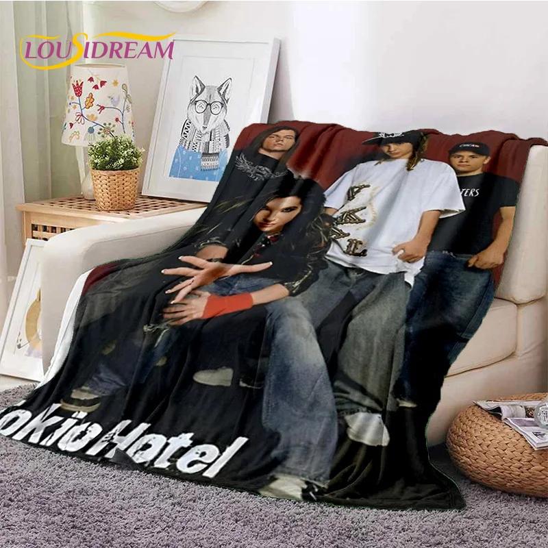 Rock Band Tokio Hotel Билл Каулитц Мягкое фланелевое одеяло для кровати, спальни, дивана, пикника, Плед для укрытия, активного отдыха на природе, подарок