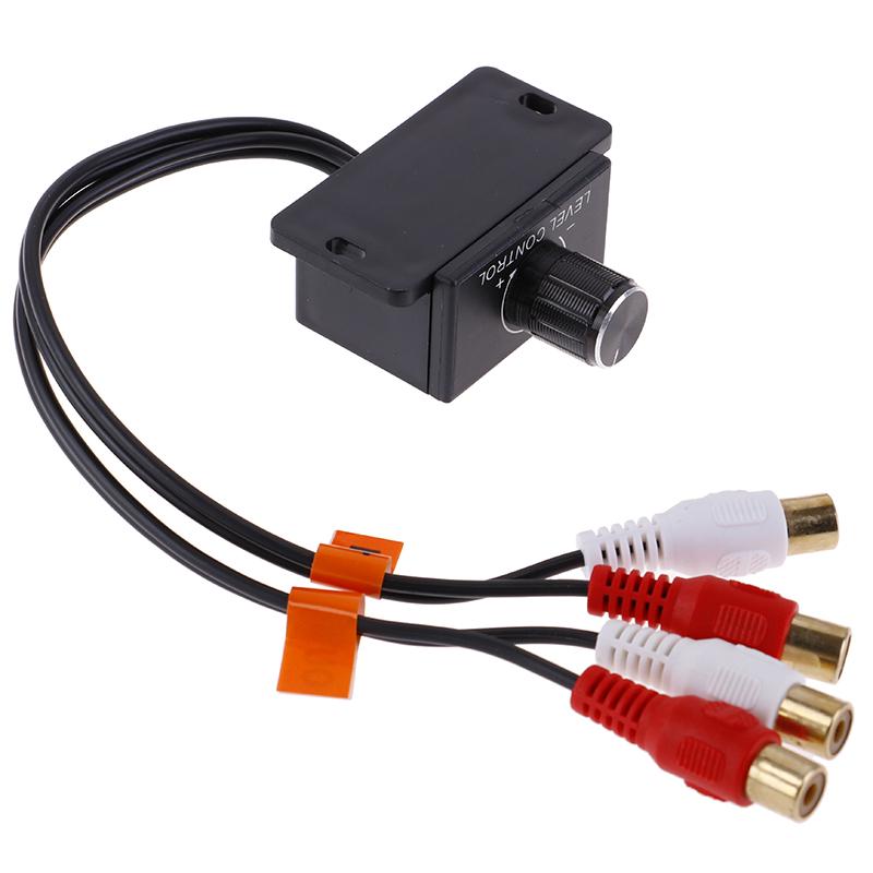 Car Home Audio Amplifier Bass Rca Gain Level Volume Control Knob