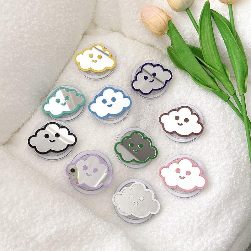 Cloud Mirror Mobile Phone Airbag Holder Magnetic Suction Stretchable Cute Portable Niche Makeup Desktop Watching Drama