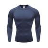 Мужская толстовка с длинным рукавом для фитнеса и спортивной подготовки, компрессионные рубашки