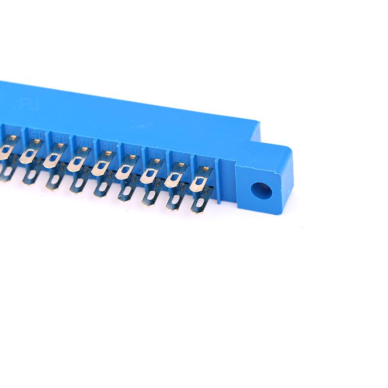 Dual 2 X 22 PIN 44 Pin 3.96mm Gold Slot Solder Socket 1pc PCB Card Edge Connector