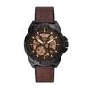 Мужские коричневые часы Fossil BRONSON ME3219