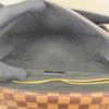 [Pre-Owned] Vavin Classic Metal Lock Coated Canvas And Grainy Calfskin Chain Shoulder Bag Crossbody Bag Small - Very Good #10X7QN5