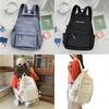 Large Bag Shoulder Capacity Simple Backpack School Junior Students Unisex Nylon