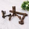 Home Wooden Picture Bracket 3-7inch Photo Frame Stand Easels Plate Holder Display Stand