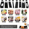 10pcs/set, DIY Sushi Maker Set - Includes Plastic Sushi Roller, Rice Mold, Spreader, and Kitchen Tools - Perfect for Back To School and Home Cooking