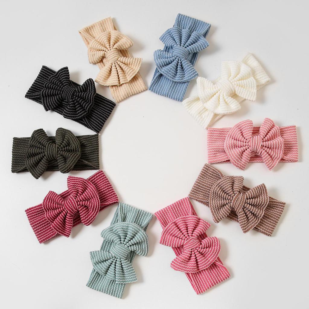 Европейский и американский стиль полосатая клетчатая эластичная детская повязка на голову - приятная к коже, новая TUME SHEIN