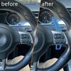 Luminous Aluminium Alloy Steering Wheel Paddle Extensions Shifters for VW Golf 6 MK6 R20 R36 GTI Jetta MK5 Passat B6 B7 CC Polo
