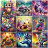 Full Square Round Diamond Embroidery Wolf Painting New Arrival 5D DIY Cross Stitch Animal Mosaic Decor For Home
