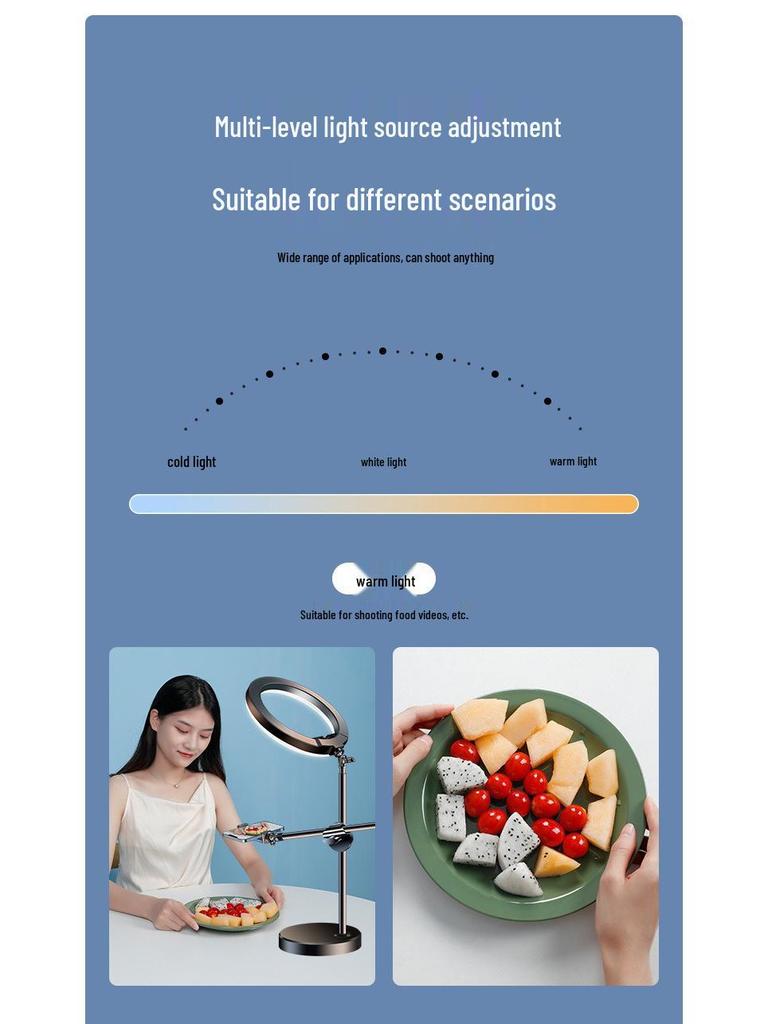 Nail Art & Calligraphy Adjustable Fill Light Stand for Photography & Live Streaming