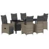 Garden Dining Set 7 pcs Beige Poly Rattan