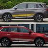 2 шт. Автостайлинг Полосы на боковые юбки дверей Виниловые наклейки Для Mitsubishi Outlander Светоотражающие Авто Декоративные Наклейки Аксессуары