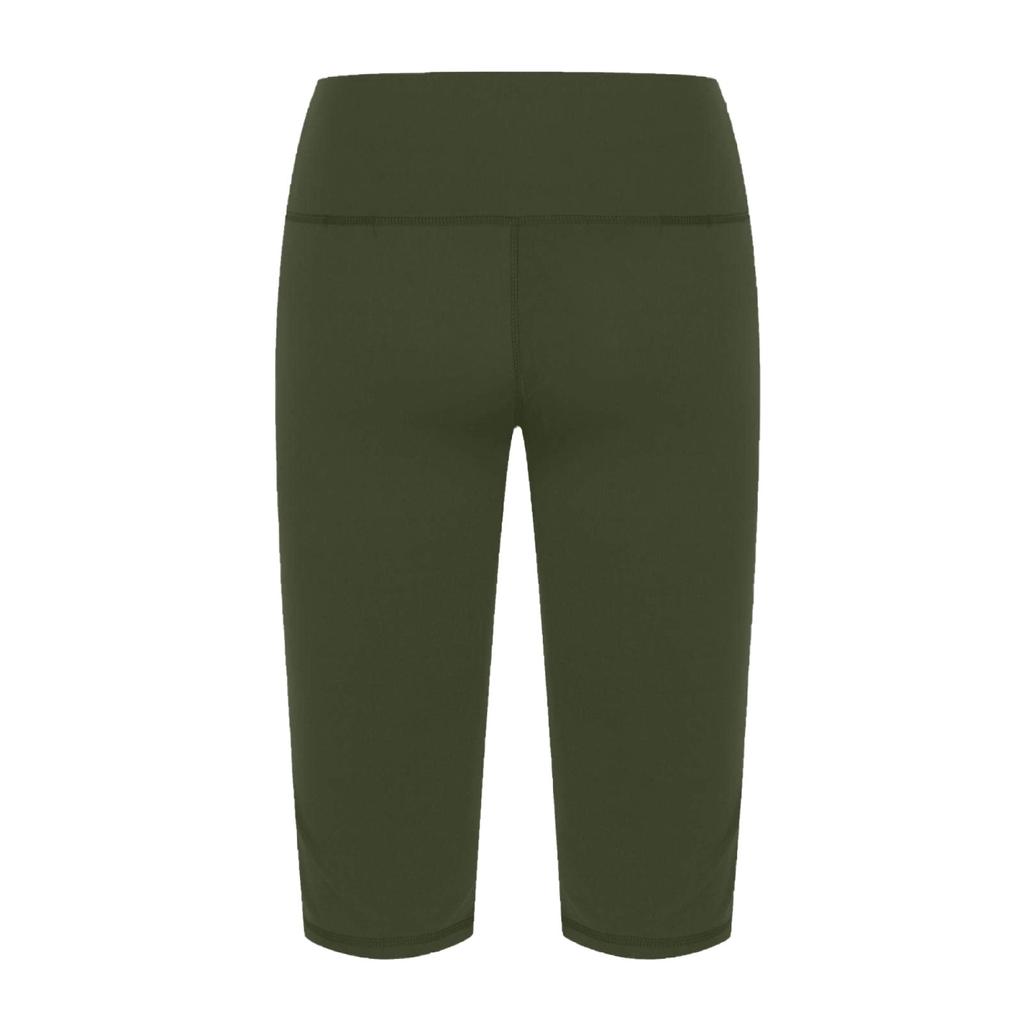 Women  Elastic High Waist 3/4 Pant Casual Active  Fit Wide Capris Leg Pants Trousers With Pockets