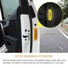 4шт открытые двери автомобиля светоотражающие знаки безопасности предупреждающие наклейки декор