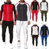 Мужской спортивный костюм для бега, толстовка, куртка, брюки, штаны, спортивный костюм
