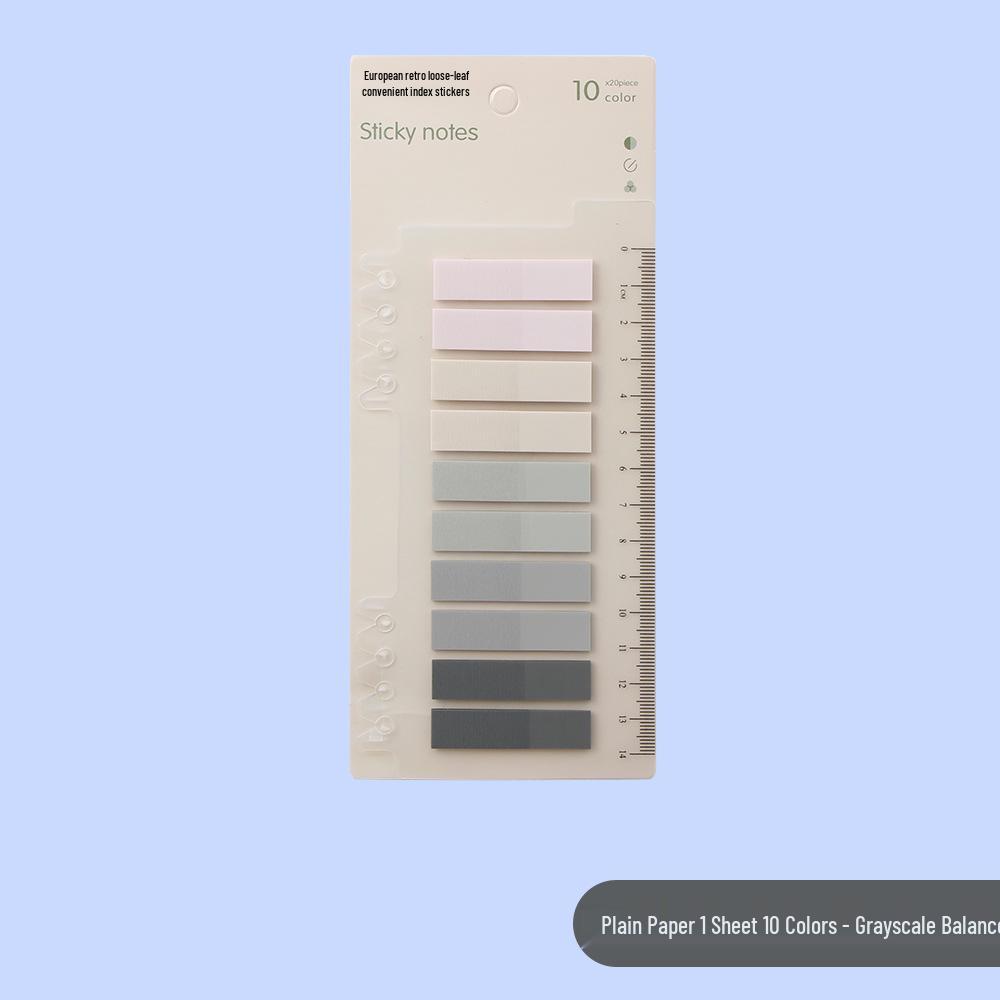 Прозрачные наклейки Morandi PET Index - Серия Vanilla Autumn, самоклеящиеся заметки и маркеры для записей
