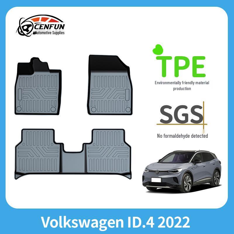 Volkswagen ID.4 2022 Всепогодные TPE коврики для пола и водонепроницаемый коврик в багажник