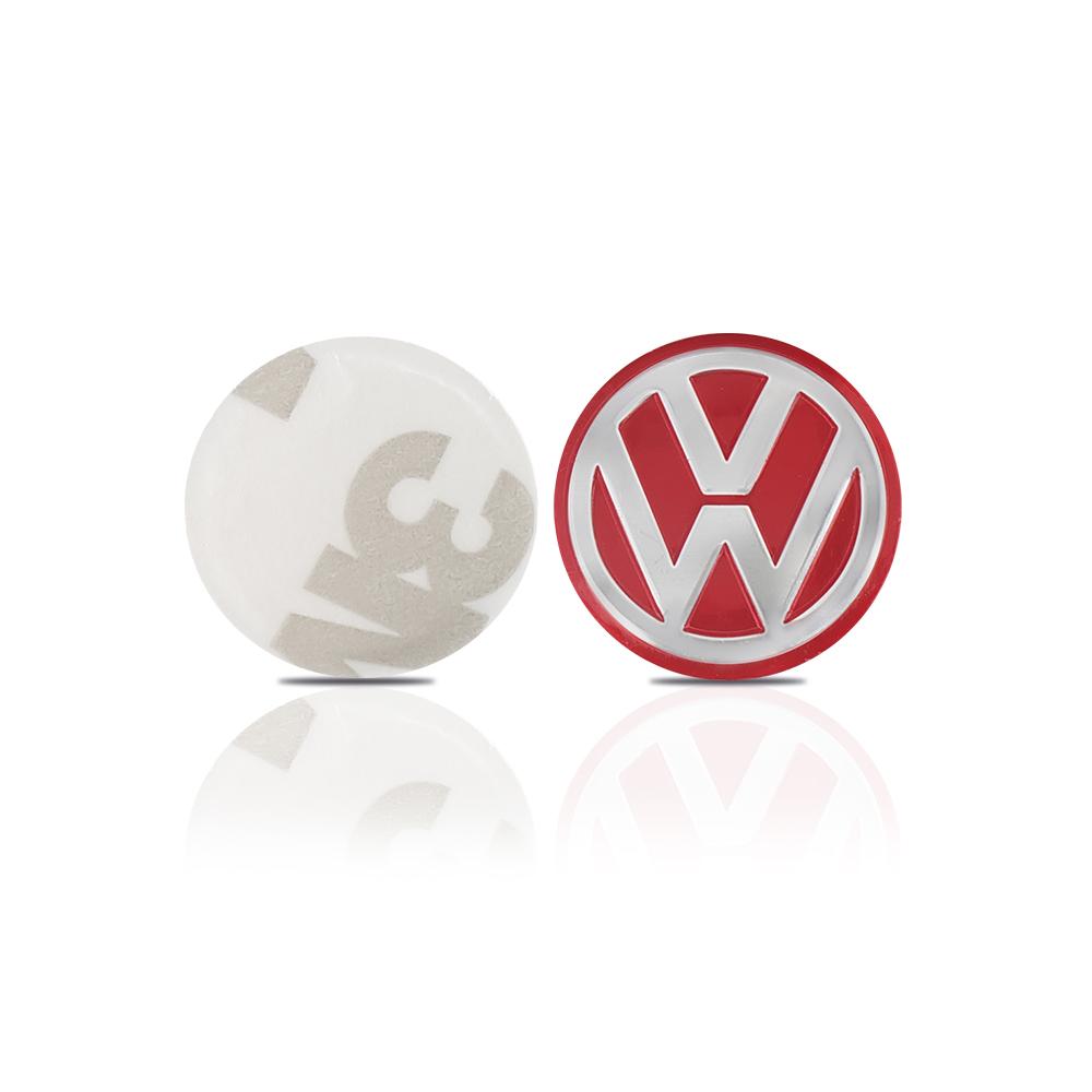 10Pcs Red Car Remote Control Key Logo Small Sticker for VW Jetta Golf Beetle CC EOS R32 MK4 golf 4 motion MTM Auto Styling F444
