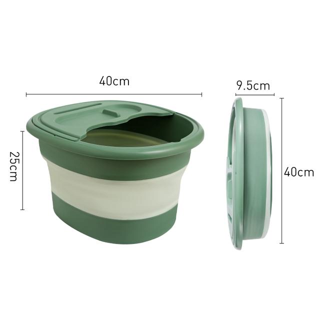 Складная ванна для ног, ванна для замачивания, раковина для спа, складная ванна для ног с крышкой, массажное ведро для ванны, контейнер для замачивания ног