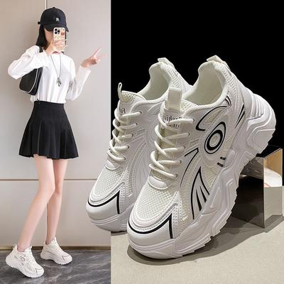 Спортивные одинарные туфли на платформе женские осень 2025 новая корейская версия повседневная мода артефакт для жарки улицы показывает длинные ноги одинарные туфли женские