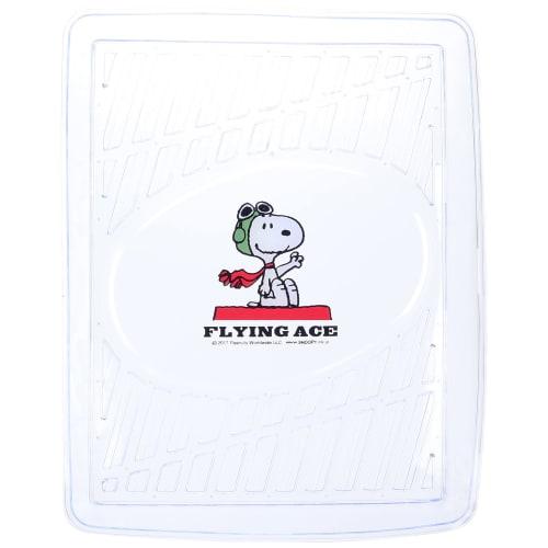 BONFORM Car Storage Box Snoopy Flying Snoopy Light/Normal Car Multi Tray 35.5x28x3.5cm Clear 7503-01CL