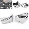 1Pair Motorcycle ABS Battery Side Cover Protector For Yamaha V Star 650 DragStar 650 XVS650 XVS650A Glossy