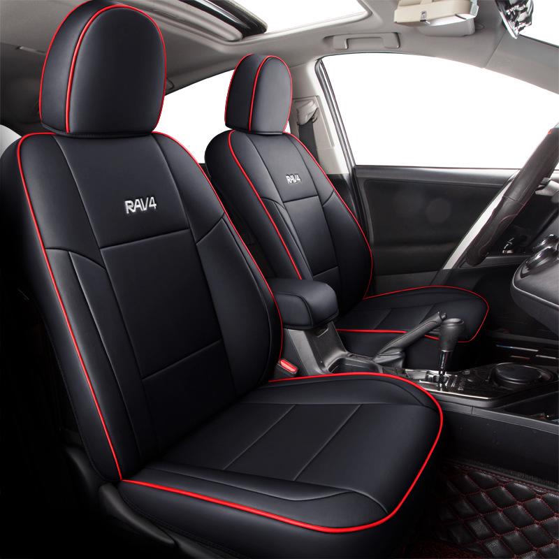 Спортивный чехол на сиденье из натуральной кожи NT для Toyota RAV4 - Подходит для любого сезона