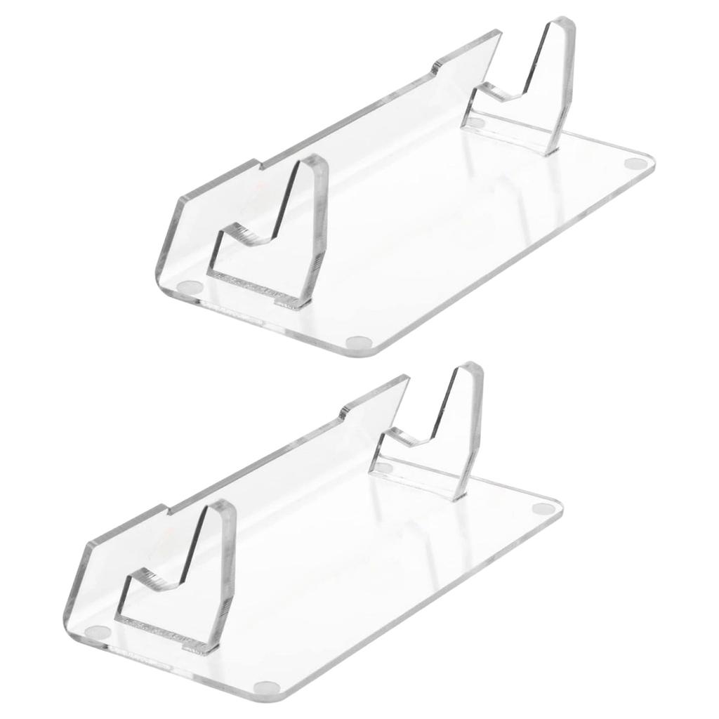 2pcs Acrylic Organizers for Video Game Consoles and Accessories Easy Assembly Display Bracket Modern Gaming Accessory