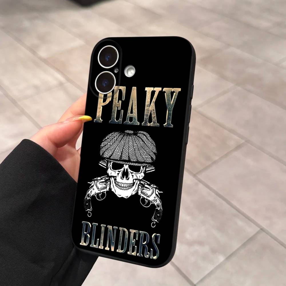 Чехол для телефона P-Peaky-S B-Blinders Для IPhone 17 16 15 14 13 12 11 Pro Max Plus Mini Мягкий Черный Чехол