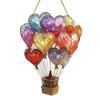 Украшение в виде воздушного шара 2D Плоский акриловый кулон Красочный подвесной декор в виде воздушного шара для домашнего офиса Украшение внутреннего сада