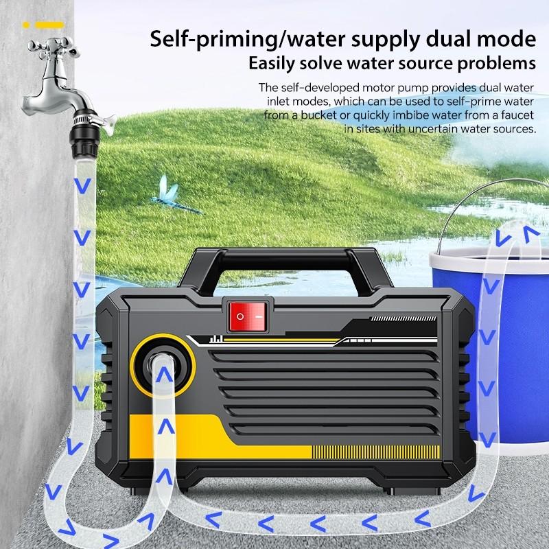 220 В бытовой водоструйный очиститель высокого давления беспроводной распылитель воды воздушный насос портативная машина для мойки автомобилей