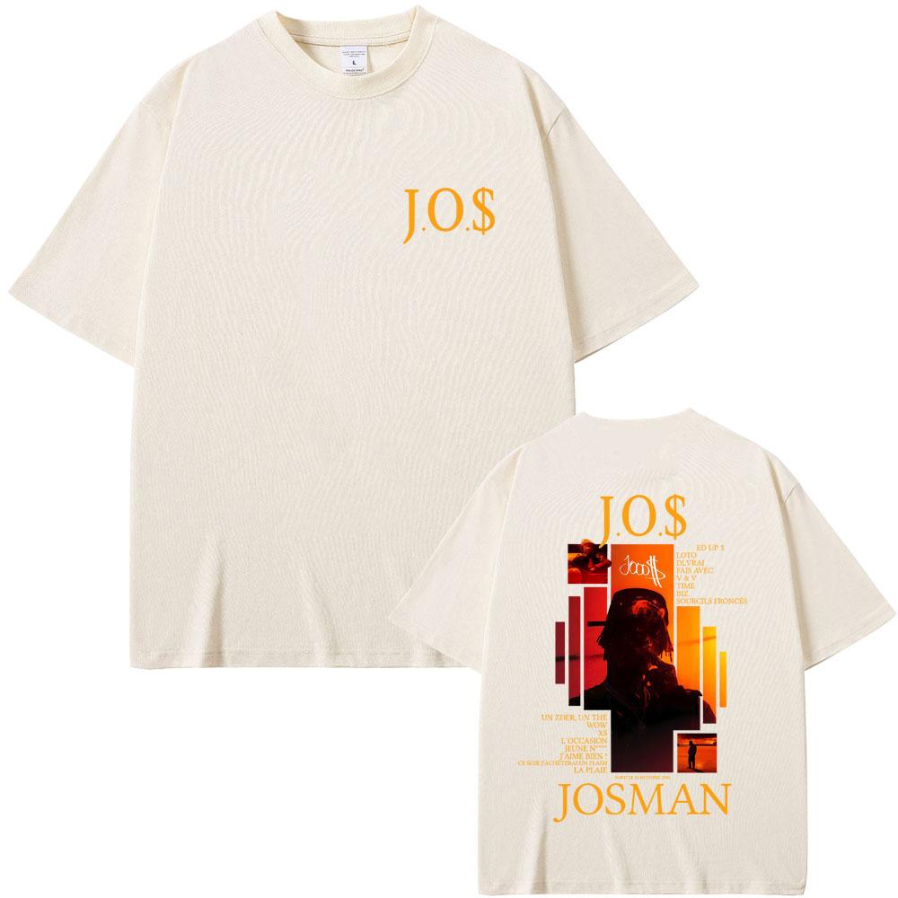 Rap Singer Josman JO album Pattern Tshirt for Men and Women Hiphop Fashion Pop Music Tshirt Casual Retro Street Tshirt