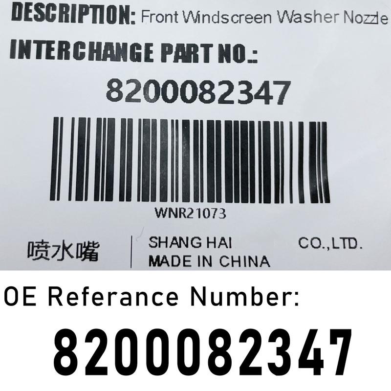 2 шт. форсунка омывателя лобового стекла для Renault Megane 2 3 Mk2 mk3 Scenic 2 Laguna Fluence OE# 8200082347