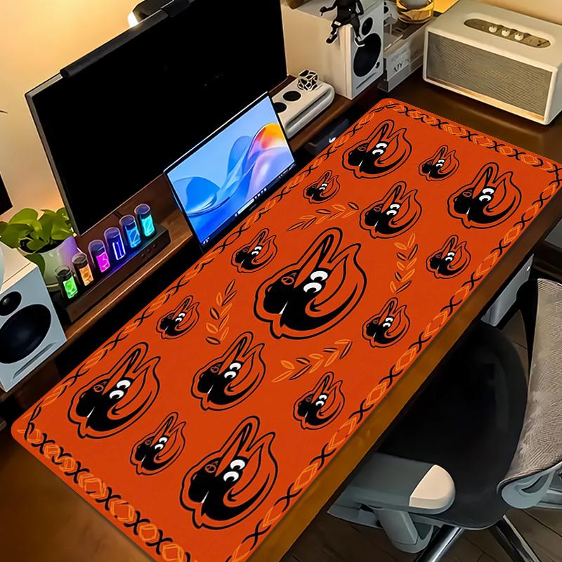Baltimore Orioles Color Mouse Pad Large Gaming Table Cushion Non-slip Laptop Tablet Big Mousepad XXL Mat Mini PC Playmat With Lock edge