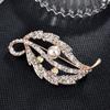 Brooch High-End Niche Silk Scarf Buckle Alloy Diamond Coat Pearl Corsage Pin Accessories
