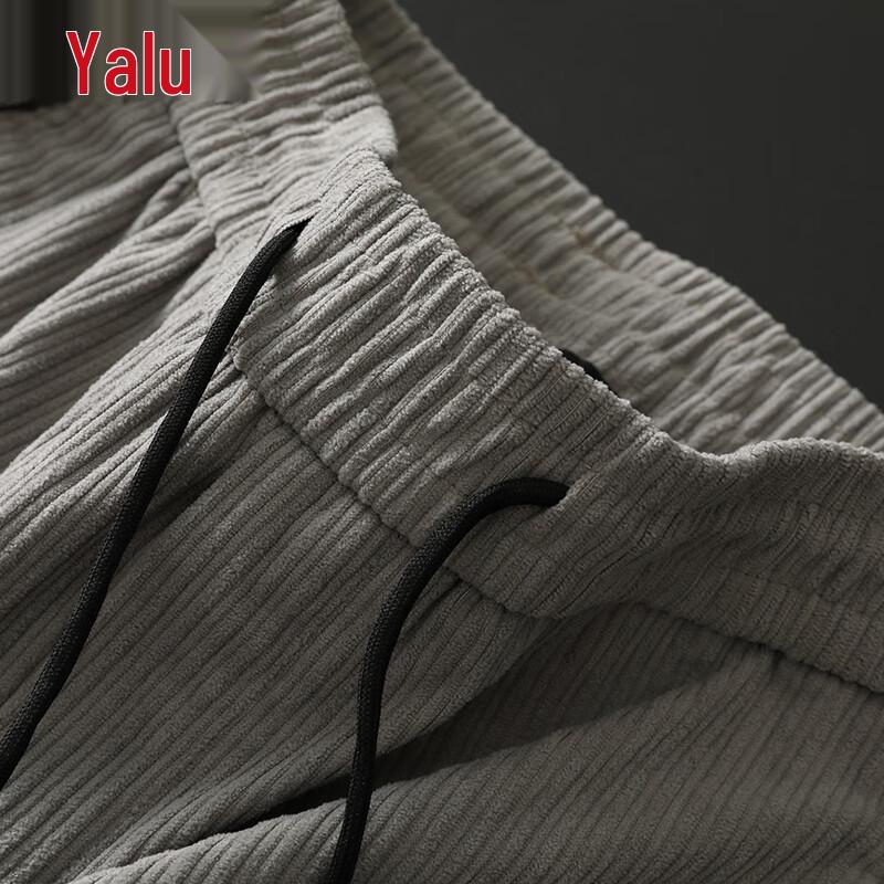 Yalu Men's Corduroy Straight-Leg Casual Pants