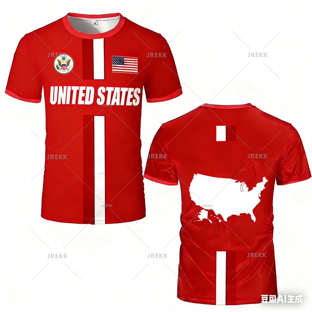 New Summer United States Maillot Football Jersey Breathable Quick Dry Training Football Jerseys Men Women Fashion Sports Tees