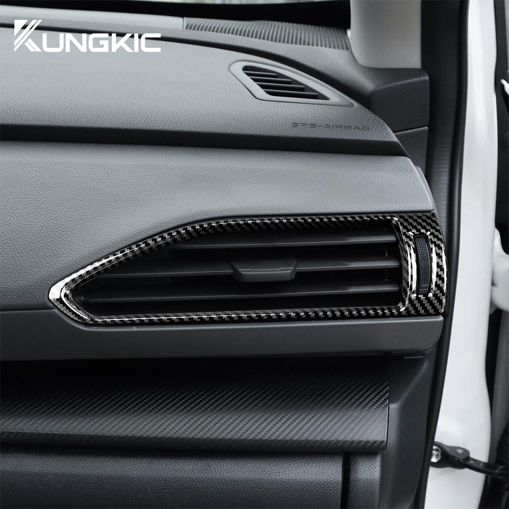 ABS Carbon Style Sticker For Subaru Crosstrek 2025 Impreza 2025 Side Air Vent Outlet Anti scratch Interior LHD RHD Accsesories