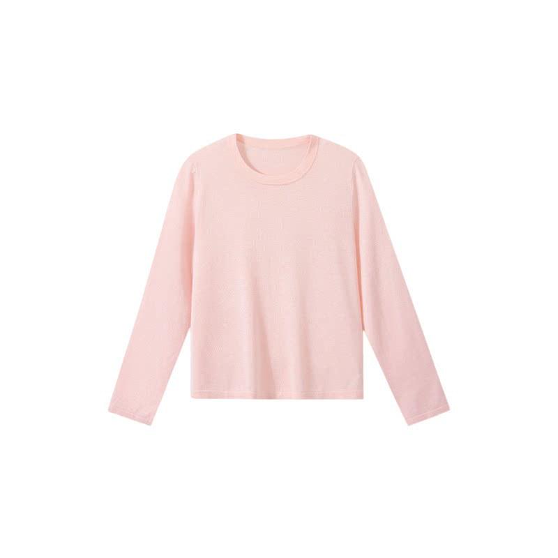 Women's Luxury Soft Cashmere Blend Knitwear - Versatile Round Neck for Spring/Summer
