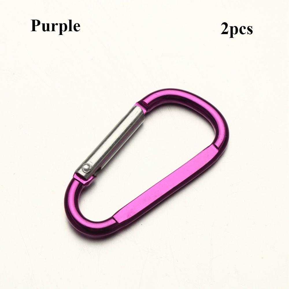 New Safety Equipment Buckle Keychain Alloy Carabiner Climbing Button Camping Hiking Hook