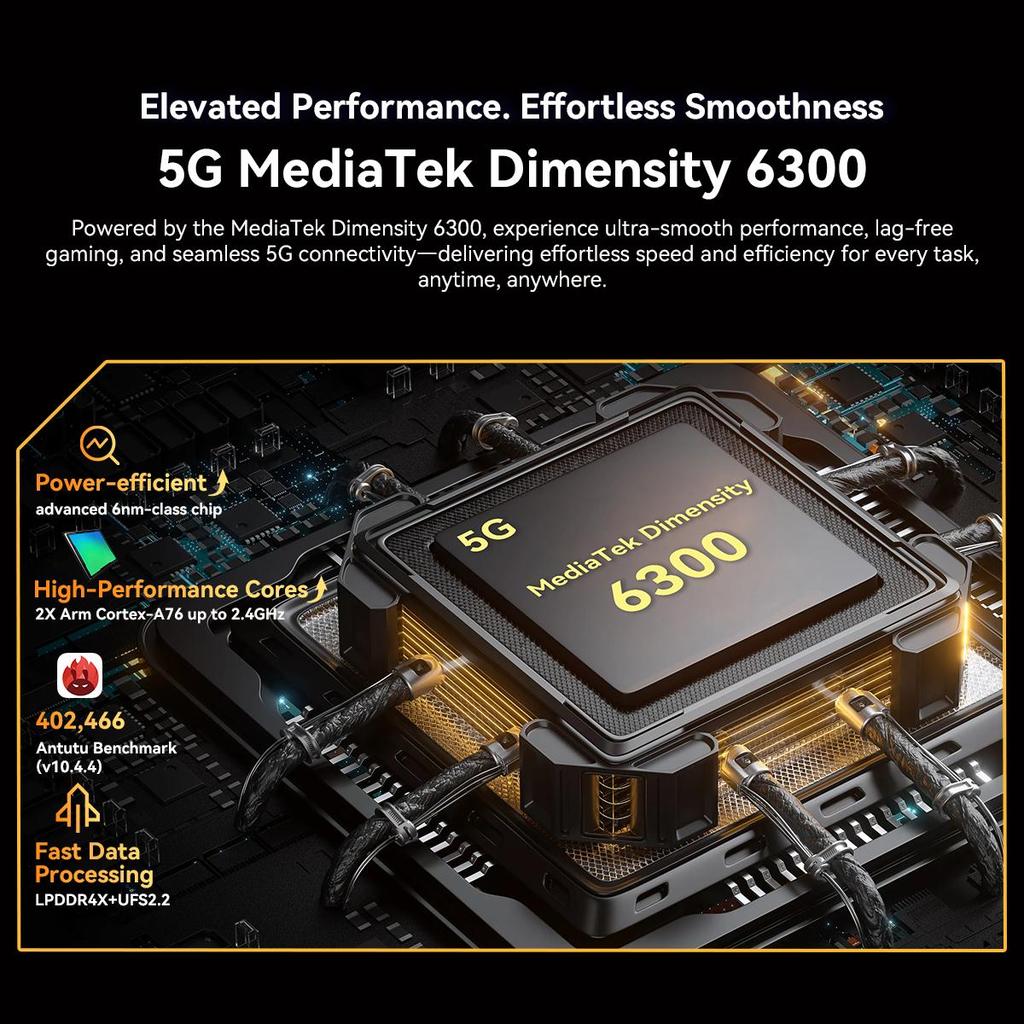 Blackview BL7000 5G 8GB 256GB Android 15 Rugged Smartphone 6.78 Inch 120HZ Mobile Phone 7500mAh