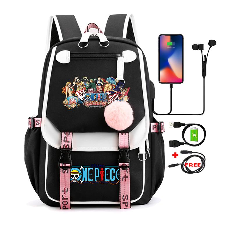 Цельный аниме Nezuko Kawaii, школьная сумка с героями мультфильмов для сумок, манга для путешествий, повседневные сумки для книг для девочек, рюкзак большой вместимости для взрослых