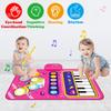 Baby Musical Mat Toddler Toys Age 1-2 - 2 In 1 Piano Drum Babies Play Mat - Infant Music Toy 12-18 Months Babies Birthday Valentines G