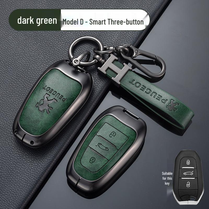 Крышка-брелок из цинкового сплава для Dongfeng Peugeot: Подходит для моделей 308, 301, 408X, 308S, 3008, 2008, 508