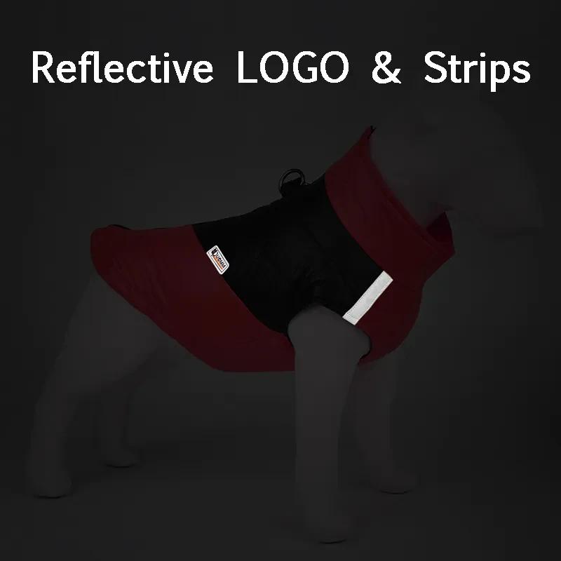 Водонепроницаемая куртка для собак, зимняя теплая одежда для собак, жилет для маленьких и больших собак, жилет для щенка, пальто для чихуахуа, костюм французского бульдога, йорка, мопса