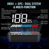 M7 Автомобильный HUD OBD + GPS Head Up Display Скорость Температура Воды Напряжение Обороты Проектор на Лобовое Стекло Прибор С Сигнализацией Автоаксессуары