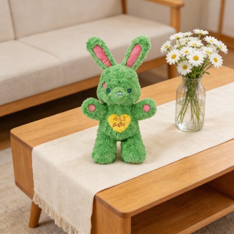 День Святого Валентина Пасхальный Кролик Мягкая Обнимательная Плюшевая Игрушка Медведь с Пушистой Шерстью Очаровательный Сердечко Мягкая Игрушка Кролик Романтический Подарок