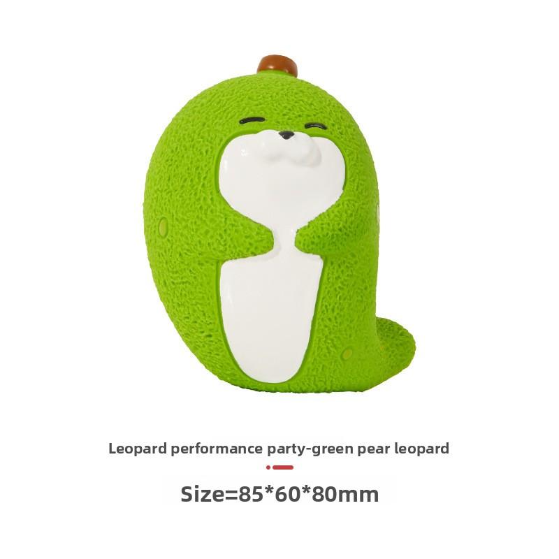 Cute Fruit Seal Shaped Latex Squeaky Dog Toy Durable Bite Resistant Teething Chew Toy for Small Medium Dogs Puppies Relieve Boredom