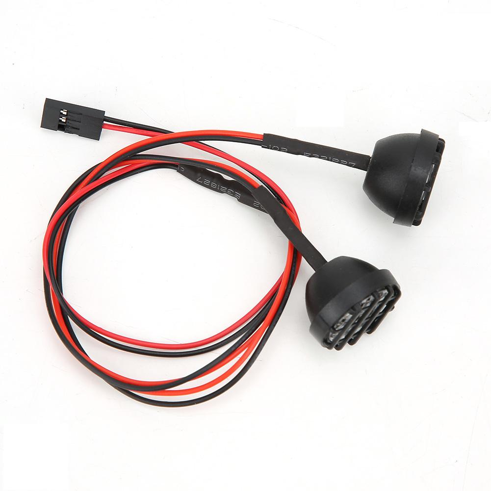 Universal White 22MM Headlight Decoration Kit for 1/10 Scale RC Crawler Car Toy Vehicle